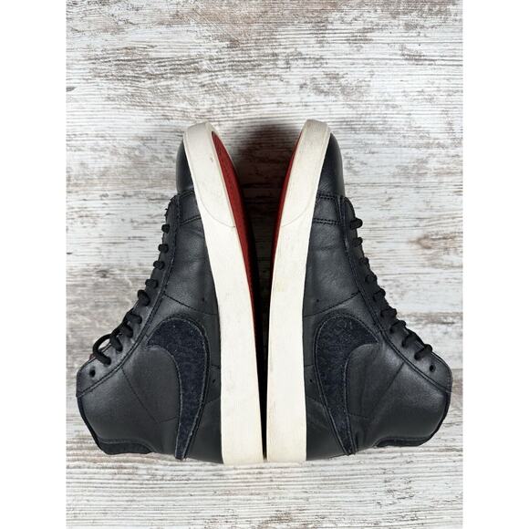 Women's Nike Blazer Mid Rebel Black/Cheetah Print Leather Sneakers Sz 6.5 - Picture 8 of 10